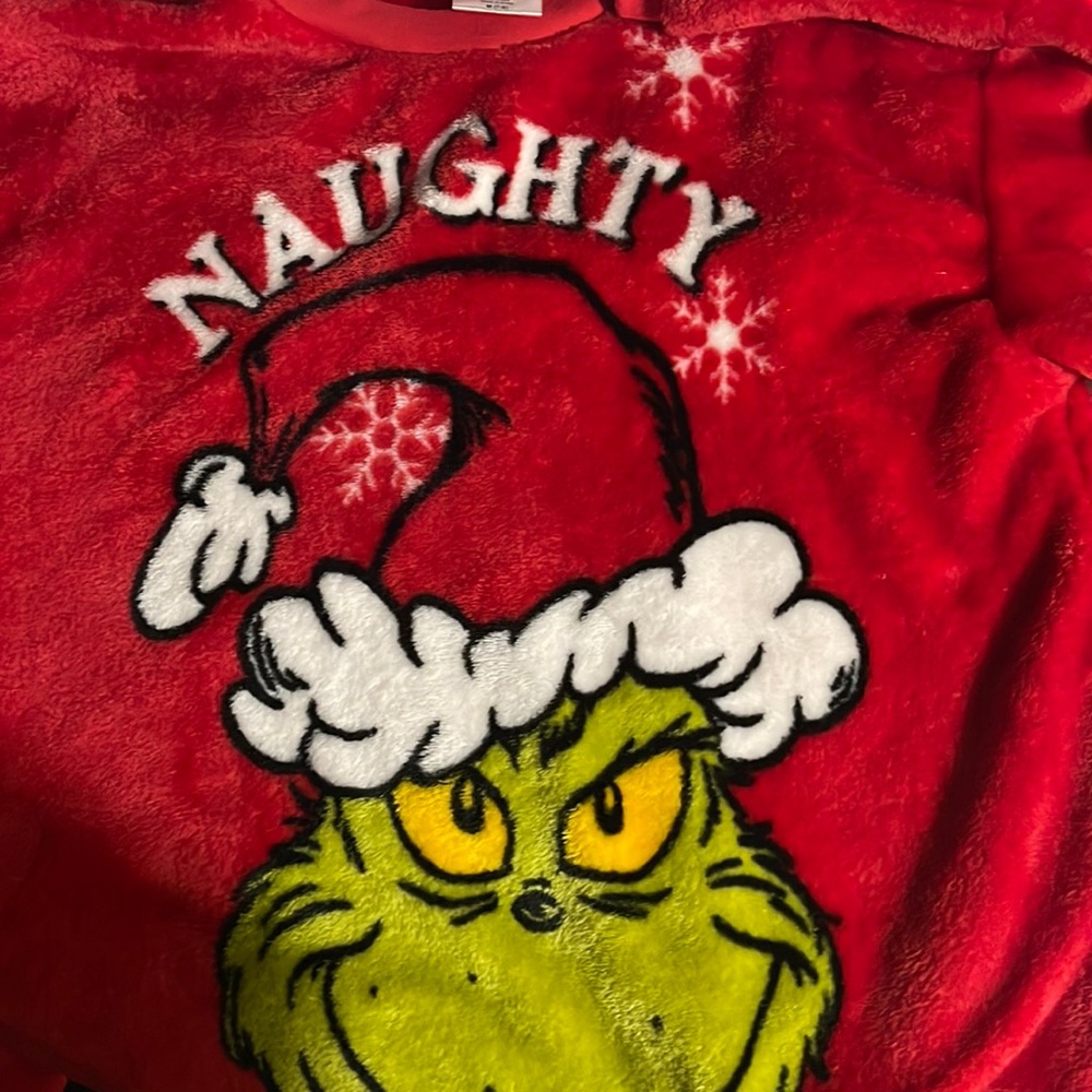 Grinch fuzzy shirt